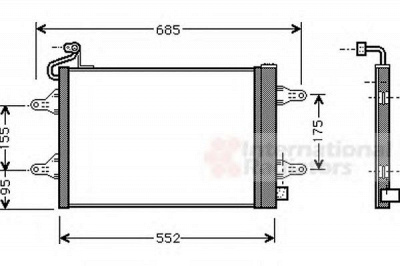 VAN WEZEL 76005007 -  Конденсатор, кондиционер